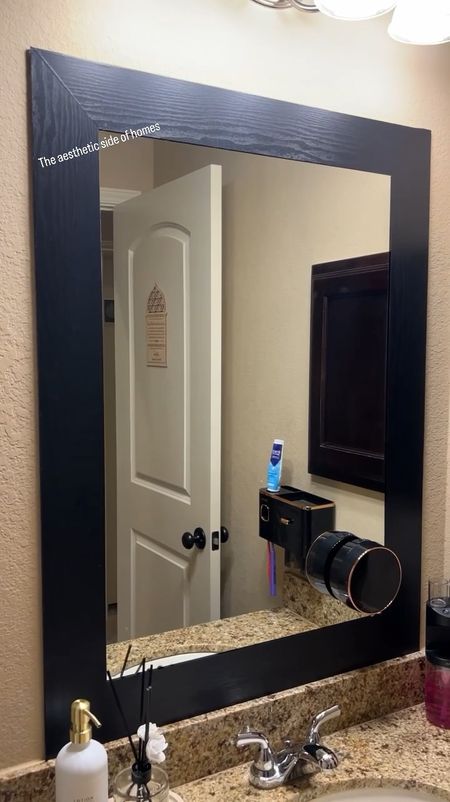 Budget upgrade for bathroom mirror. You can do it in a few minutes to take your mirror from drab to fab. Linking the product below. 

#LTKstyletip #LTKVideo #LTKhome