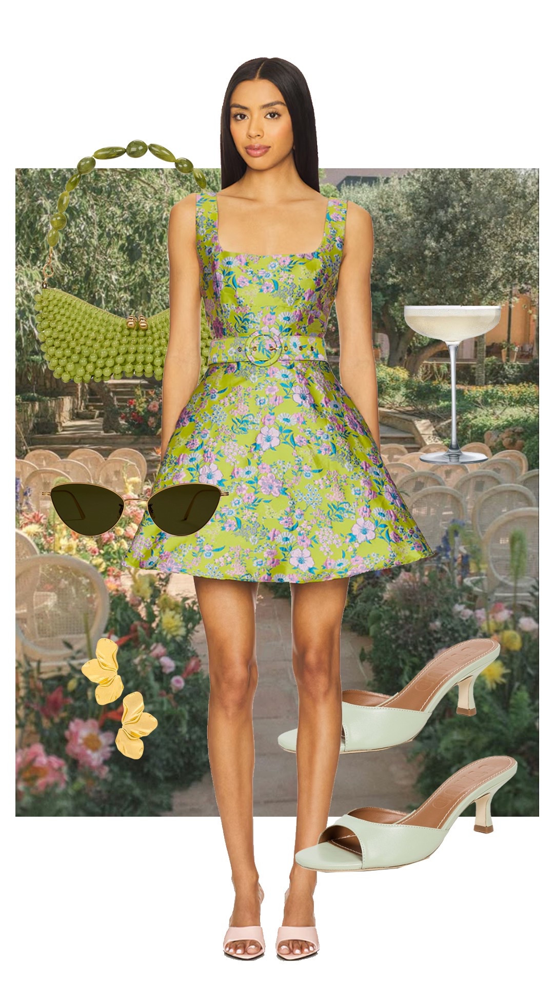 Spring wedding guest outfit idea 🌷