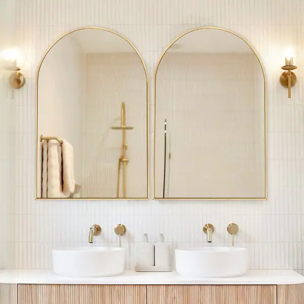 Modern Arch Bathroom Wall Mounted Vanity Mirror | Bed Bath & Beyond