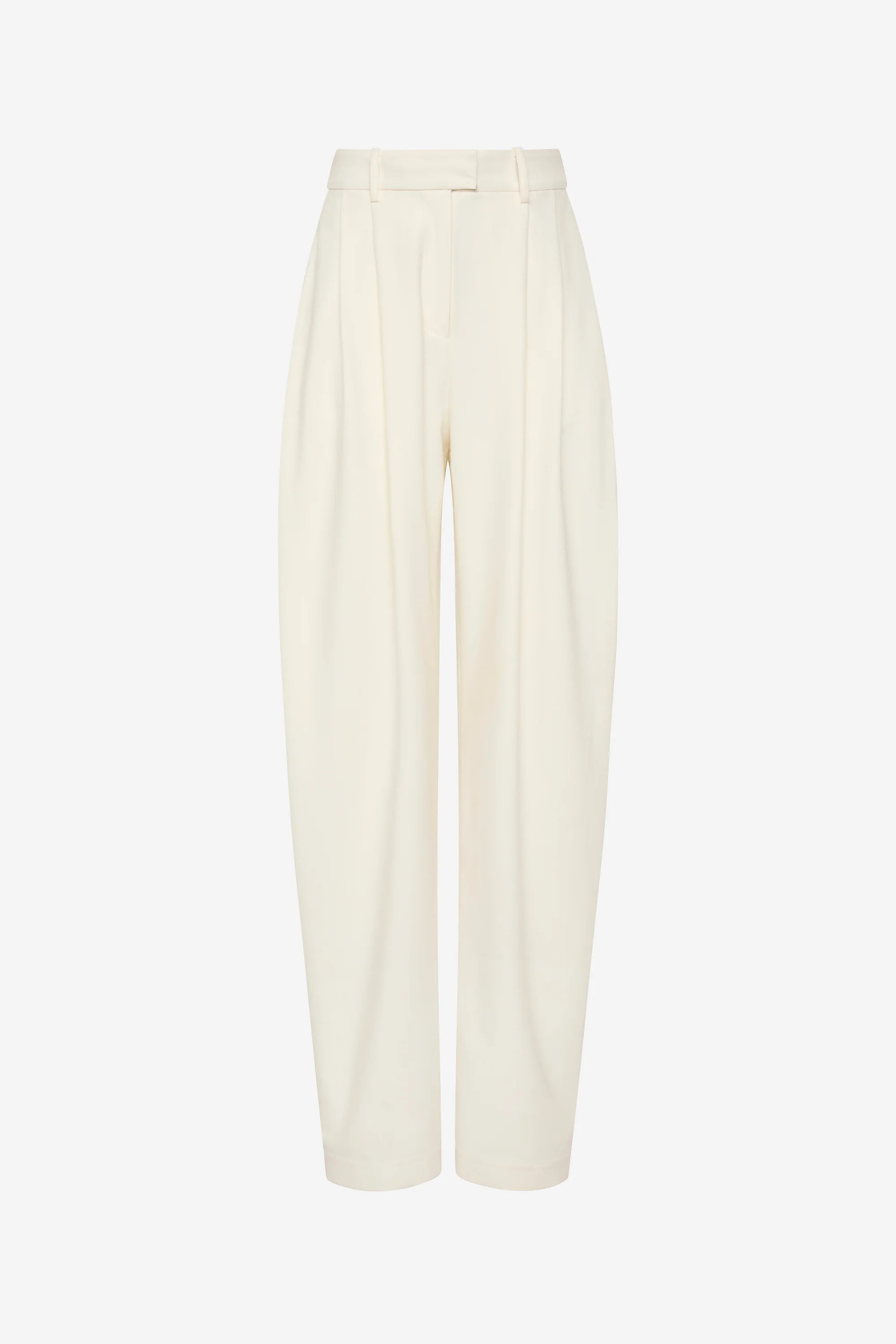 THE MEZZALUNA PLEATED BARREL LEG TROUSER | MISHA