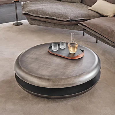 Modern minimalist stainless steel coffee table. | Wayfair North America