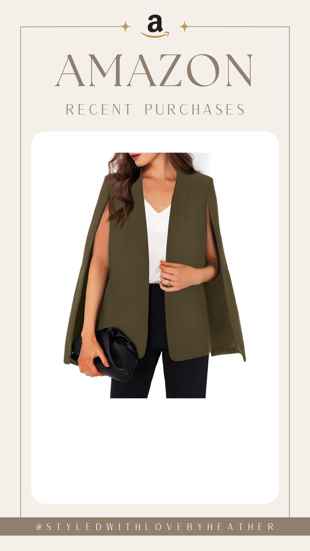 ✨ Okayyy Amazon, I see you! This cape blazer is giving quiet luxury, polished, and effortlessly chic—without the designer price tag. 🤎

Perfect for elevating a simple jeans-and-top look, styling for the office, date night, dinner, or any time you want to look instantly put together. The cape-style silhouette makes this such a statement piece while still being classic enough to wear on repeat.


Shop and save this for your next Amazon fashion haul and follow me for more!

 

 #LTKgrwm #LTKootd #LTKWorkwear