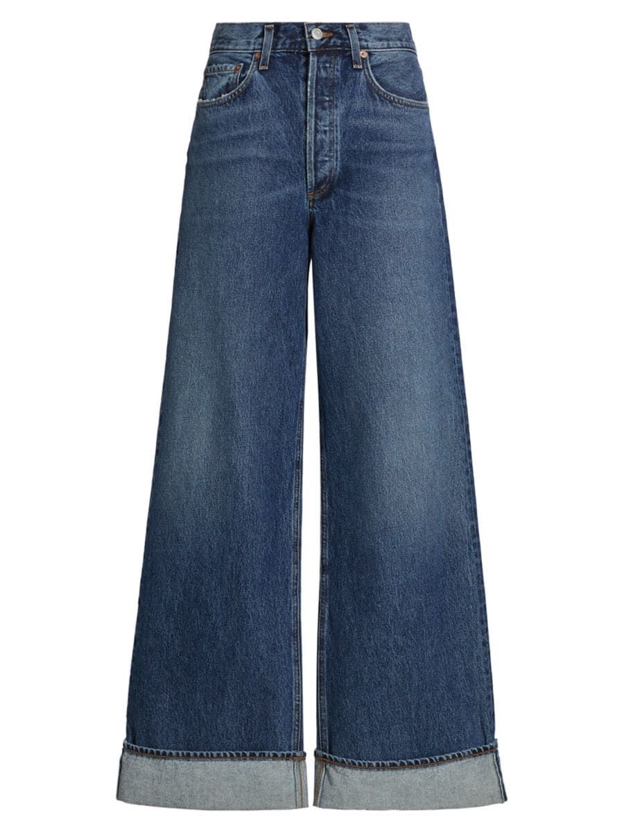 Dame Wide-Leg Cuffed Jeans | Saks Fifth Avenue