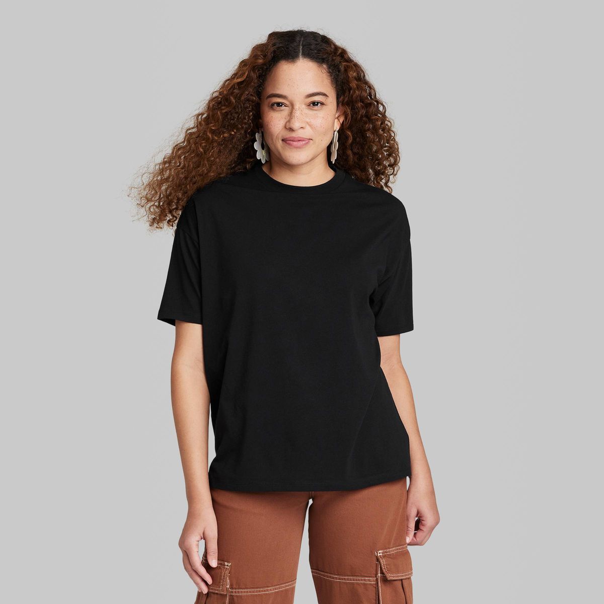 Women's Elbow Sleeve Oversized T-Shirt - Wild Fable™ | Target