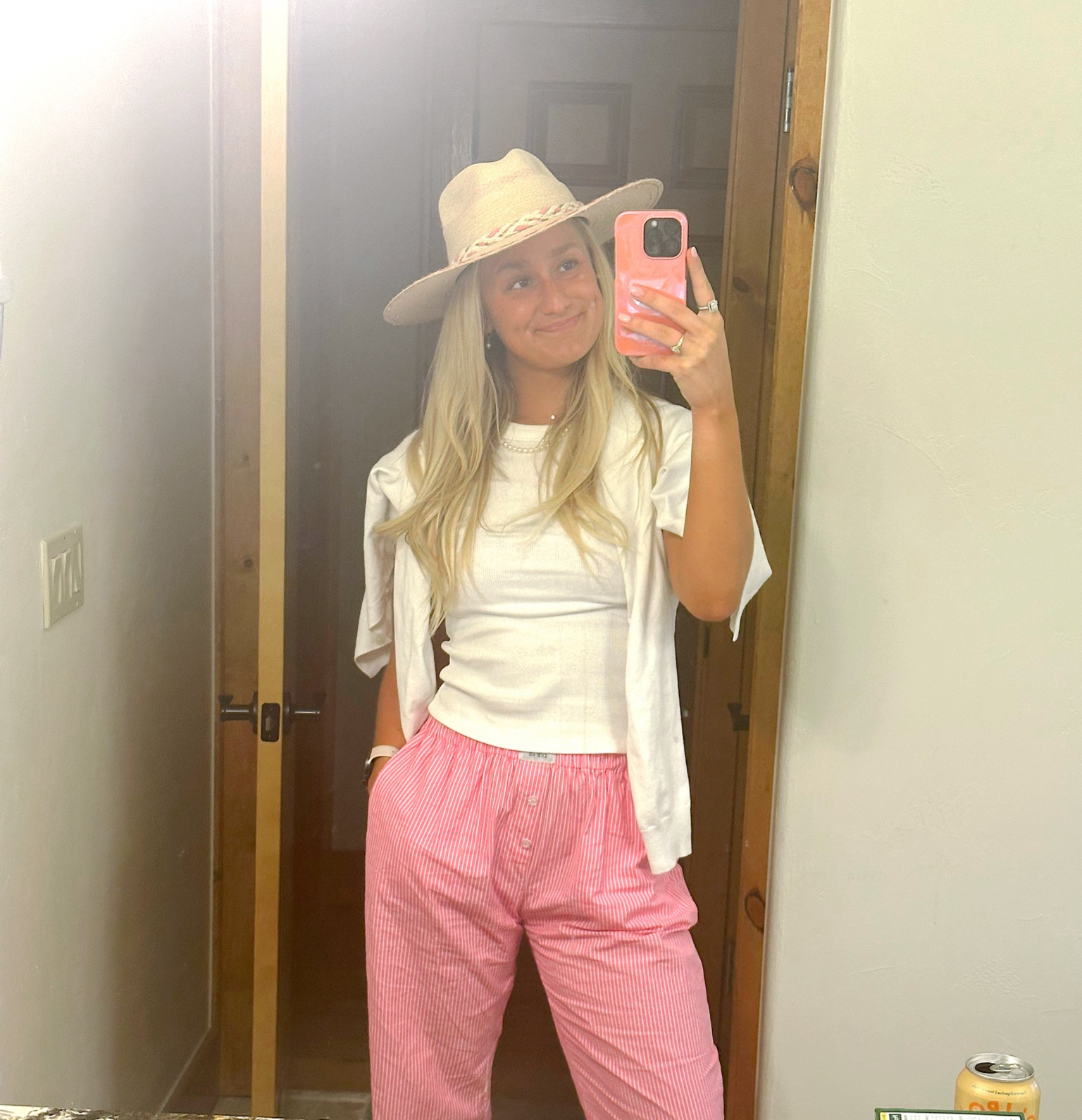 Parke boxer stripped pants x Old Navy basics - perfect traveling outfit! 

#LTKtravel