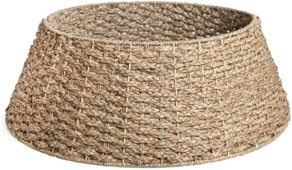 Natural Seagrass Christmas Tree Collar - Fits Around a Tree up to 8 Ft - Rustic or Beach Theme Tr... | Amazon (US)