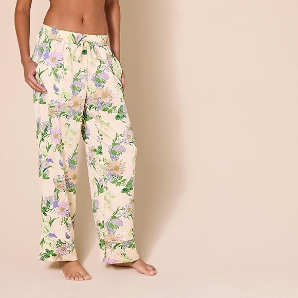 Amazon Essentials Women's Regular-Fit Full-Length Satin Pajama Pants | Amazon (US)