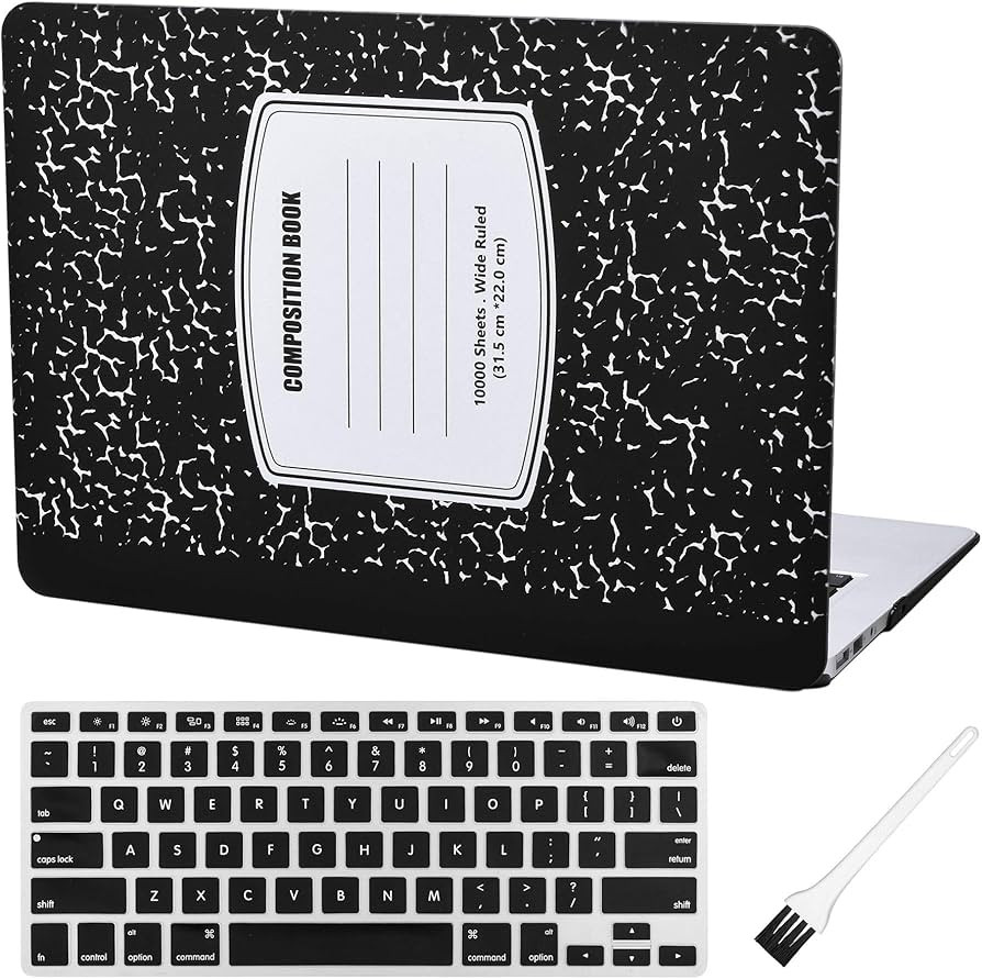 Laptop Hard Case for MacBook Air 13 inch Case A1369 A1466 Composition Notebook Cover (Old Version... | Amazon (US)