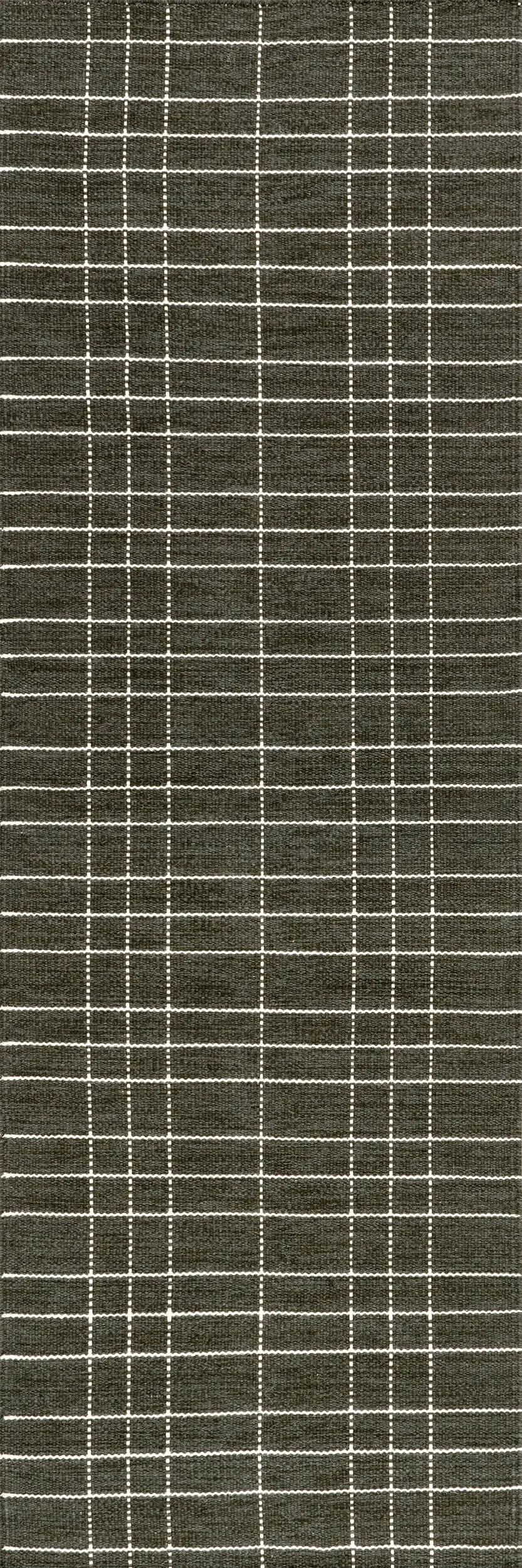 Charlie Plaid Wool Rug | Green | Rugs USA