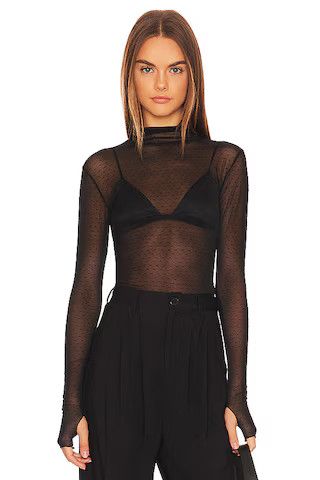Free People On The Dot Layering Top in Black from Revolve.com | Revolve Clothing (Global)