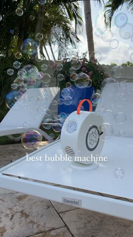 Highly recommend this bubble machine, it’s rechargeable too, no batteries necessary or an electrical outlet #summermusthave #bestbubblemachine #bubblemachine 

#LTKGiftGuide #LTKKids #LTKFindsUnder50