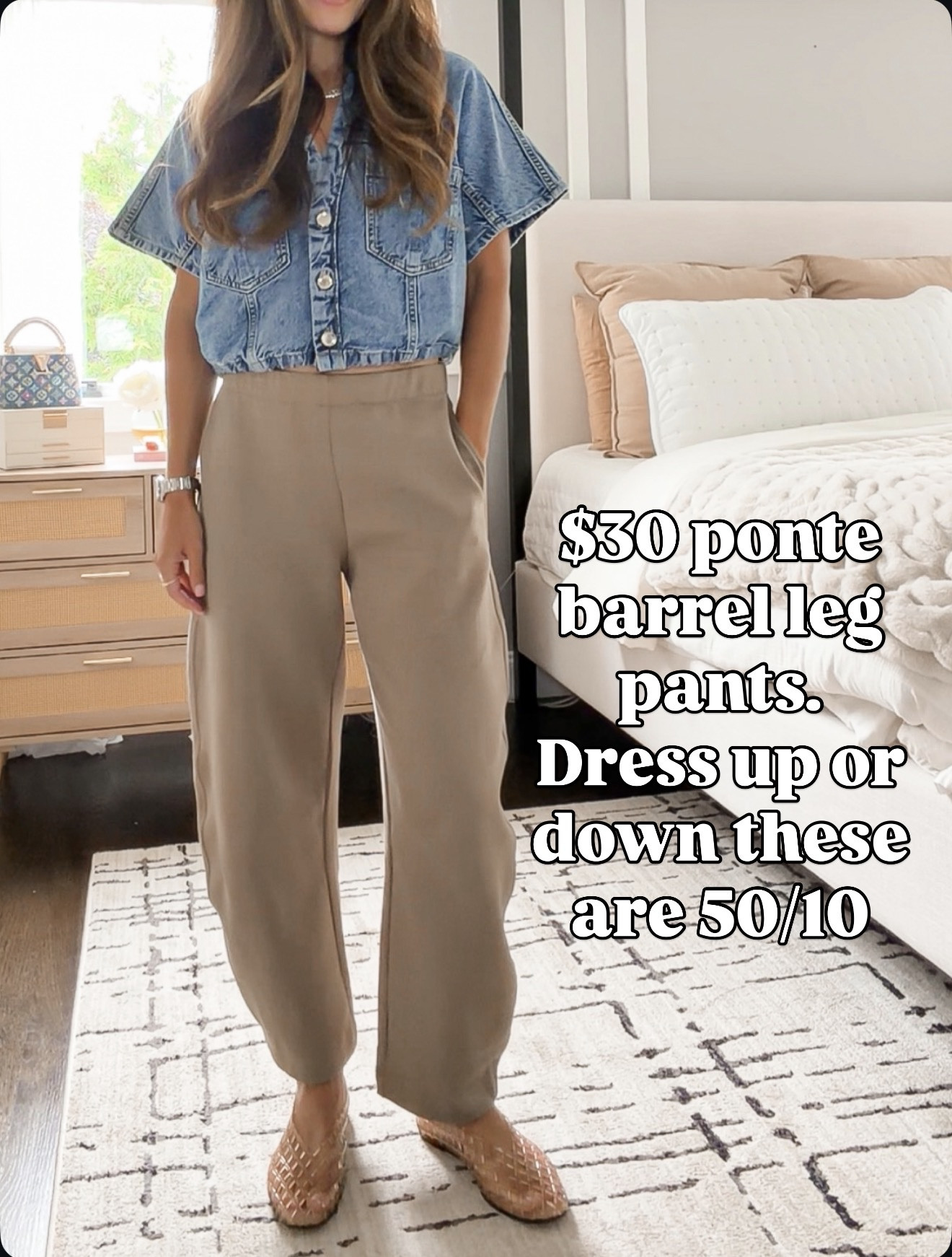 These $30 Target ponte barrel pants are a 50/10 🙌🏻 So easy for everyday, but cute enough to dress up too!

#LTKOver40 #LTKSeasonal #LTKootd
