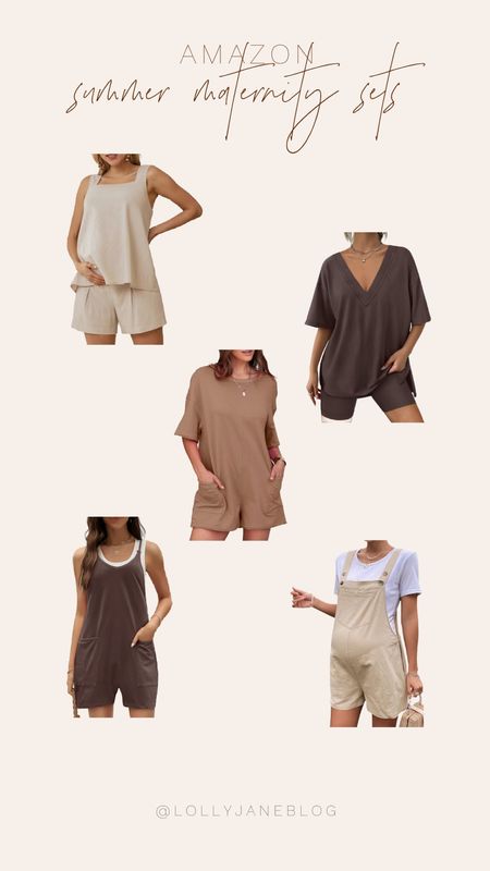 Amazon summer maternity rompers and sets! ☀️🩷

☀️ Embracing the bump with summer vibes! From breezy maternity rompers to adorable 2-piece sets, these outfits are keeping me cool and stylish during these sunny days! Who says pregnancy can't be chic? #SummerMaternity #BumpStyle #MomToBe 

#LTKBump #LTKStyleTip #LTKFamily