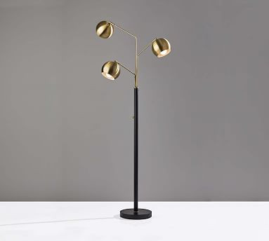 Brooks Metal Triple Head Floor Lamp (68") | Pottery Barn (US)