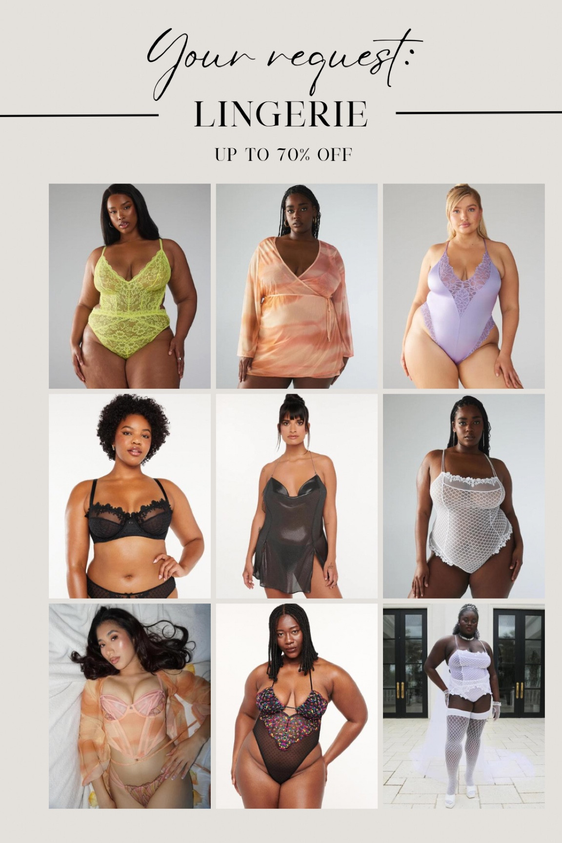 Memorial Day sale: lingerie and sexy loungewear up to 70% off for VIPs 🫶🏼 love the variety of sizing on these pieces! They have a bridal collection too
#Honeymoon #midsize #curvy 

#LTKunder50 #LTKcurves #LTKsalealert