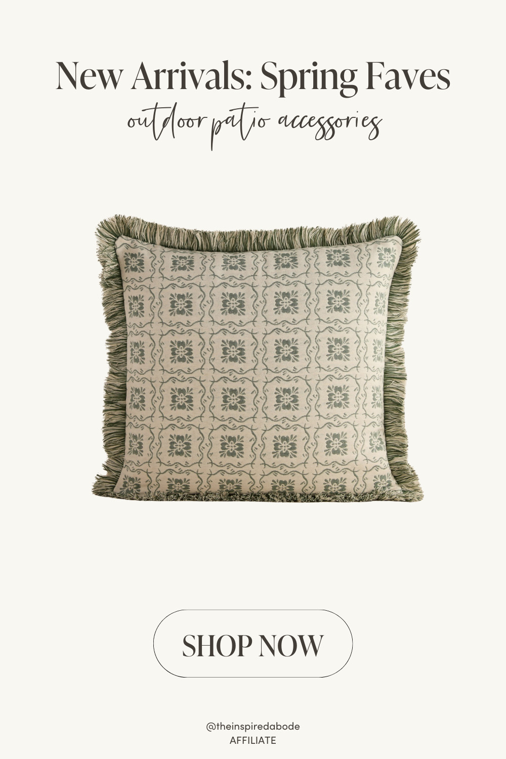 This outdoor pillow that adds softness and subtle pattern/texture to patio seating. The neutral palette makes it easy to mix with other outdoor textiles & it'd work indoors as well! 

 #LTKSpringSale #LTKSeasonal #LTKHome