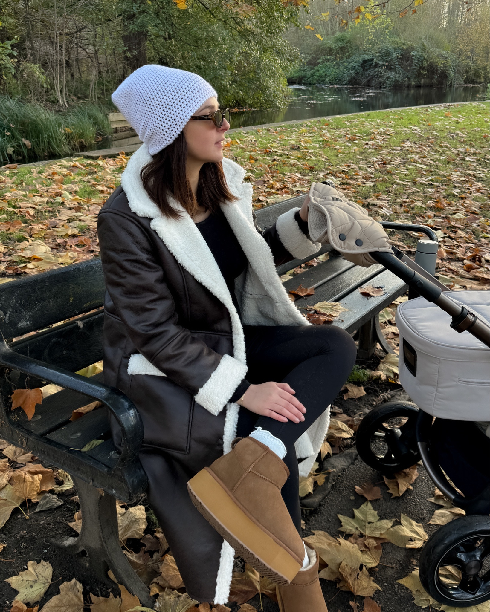 Autumn outfits, winter outfits, winter style, faux shearling coat, French Connection, Emu Australia, flatform boots, cosy boots, cosy outfit, brown coats 

#LTKautumn #LTKwinter #LTKuk