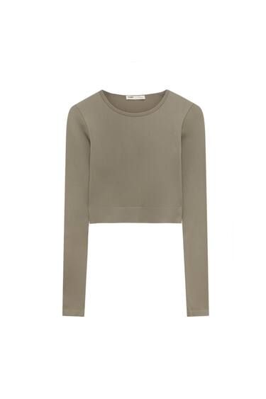 T-SHIRT SANS COUTURES MANCHES LONGUES | PULL and BEAR FR