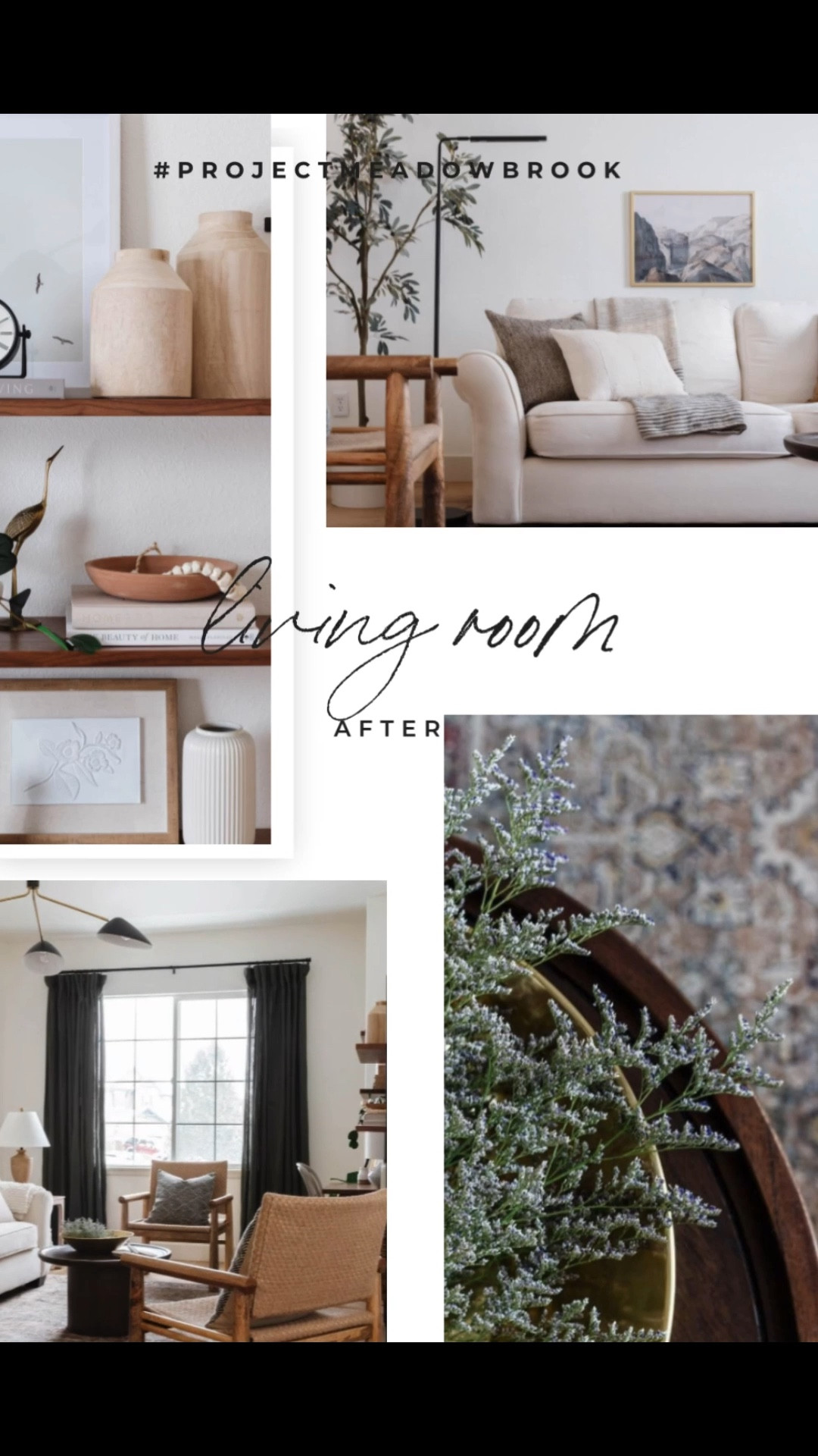 This front living room from #ProjectMeadowbrook had one big request: it needed to be both beautiful and incredibly functional. Our client wanted a space to relax and gather with guests—but also a quiet spot where the kids could do homework or an adult could take a Zoom call in peace. No small task, right?

To make it work, we carved out a workspace by the front window with a slim desk and comfy chair that blend seamlessly into the rest of the room. We layered in high-performance fabrics, a soft rug for playtime, and plenty of seating for hosting friends and family. Every detail was chosen to look elevated, but liveable.

If you're struggling with a space that needs to serve multiple functions, here’s your reminder: you don’t have to sacrifice style for practicality. Think dual-purpose furniture, unexpected layout tweaks, and mixing closed + open storage. A little creativity goes a long way!

Head to the blog to revisit the full reveal and see how we brought this room to life!

#LTKHome