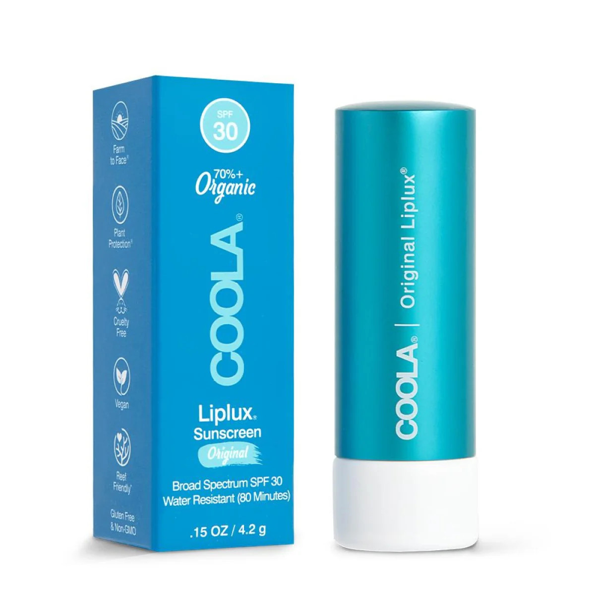 COOLA Suncare Classic Liplux Lip Balm Original SPF 30 (0.15 oz) #10083621 | Smallflower