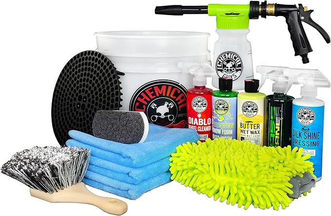 Chemical Guys HOL126 14-Piece Arsenal Builder Car Wash Kit with Foam Gun, Bucket and (5) 16 oz Ca... | Amazon (US)