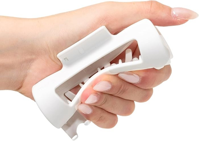 The Original Mello Hair Claw Clip Squishy Claw Clip Made in Korea Patent Pending 30021976 (White,... | Amazon (US)