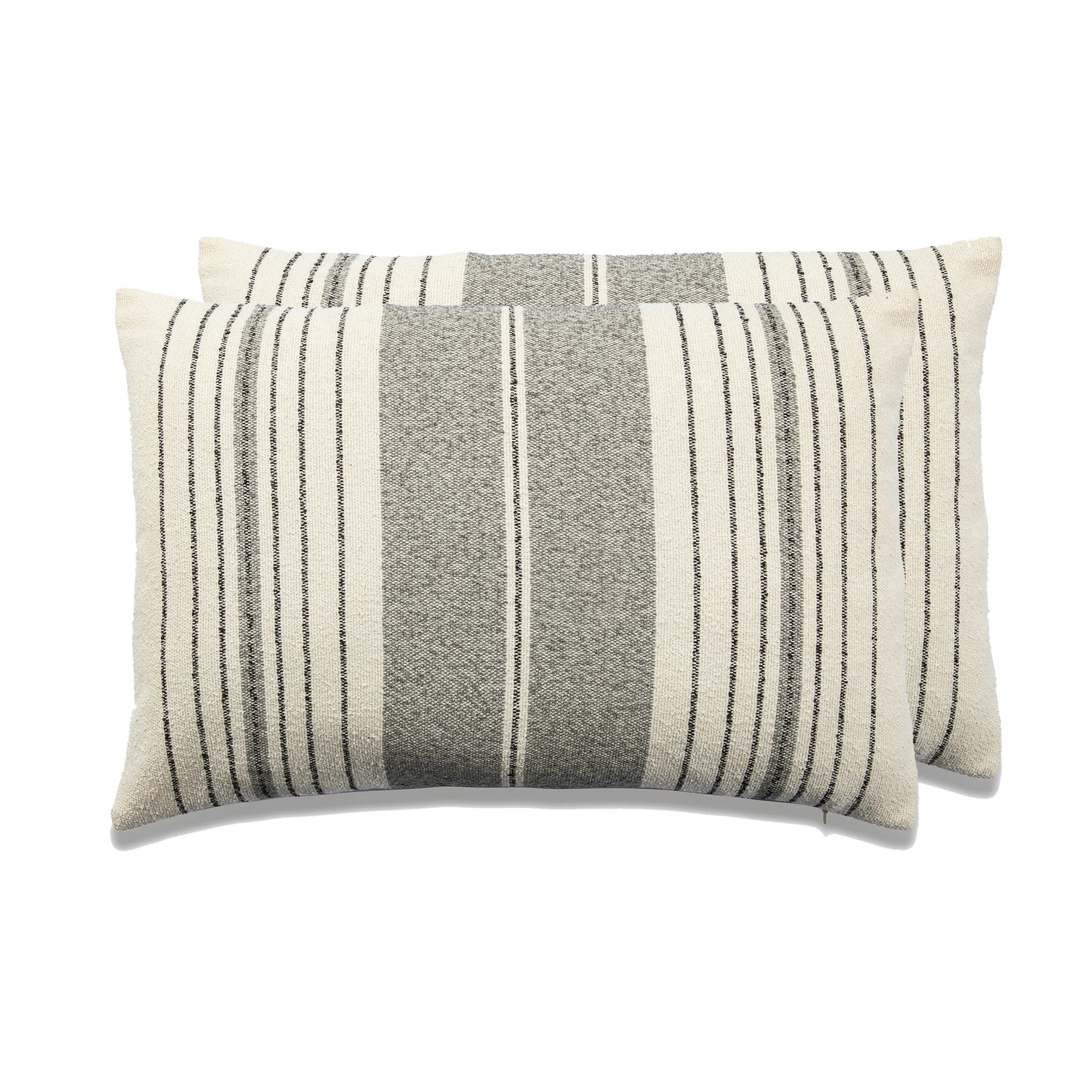 French Stripe Throw Pillow Cover And Insert – Set Of 2 (Set of 2) | Wayfair North America