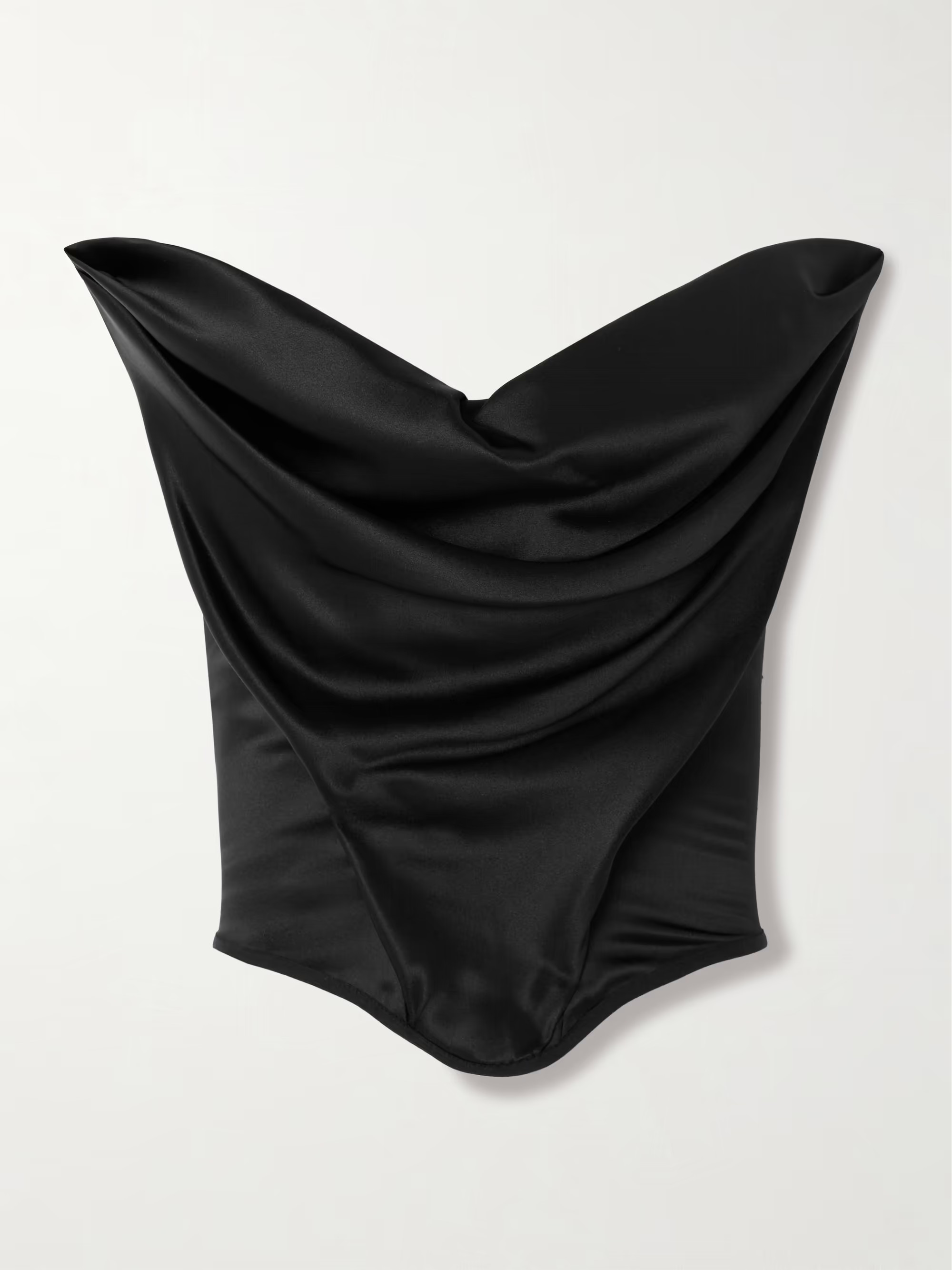 Stretch-silk satin bustier top | NET-A-PORTER (UK & EU)