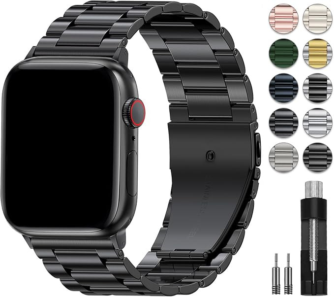 EPULY Metal Band Compatible with Apple Watch Bands for Men 49mm 46mm 45mm 44mm 42mm 41mm 40mm 38m... | Amazon (US)