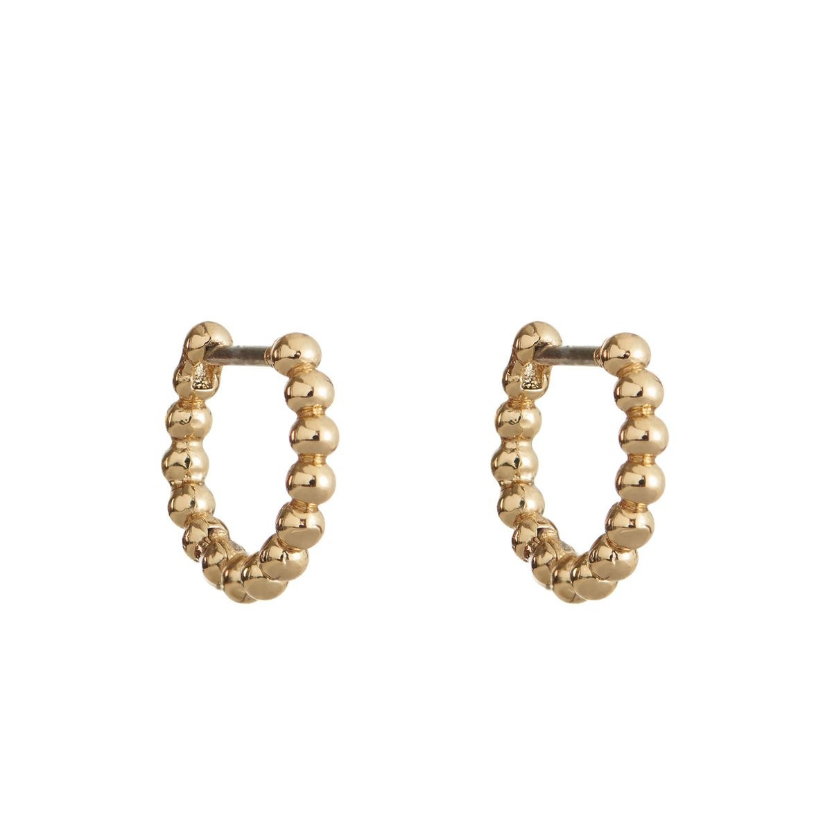 Gold Chloe Huggies | Nickel and Suede