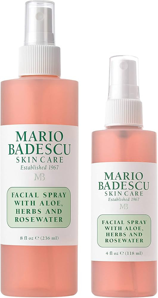 Mario Badescu Facial Spray with Aloe, Herbs and Rose Water for All Skin Types, Face Mist that Hyd... | Amazon (US)
