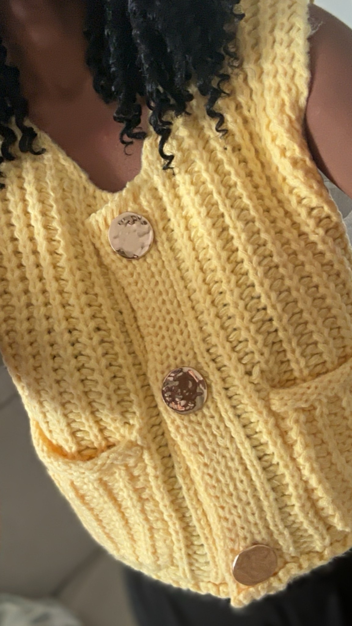 Butter yellow summer sweater 