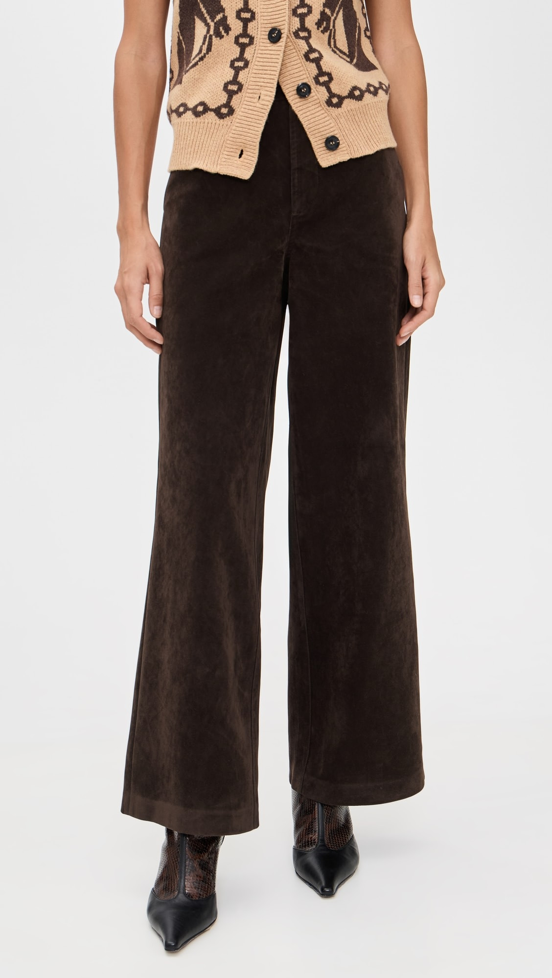 The Mia Ankle Vegan Suede Pants | Shopbop
