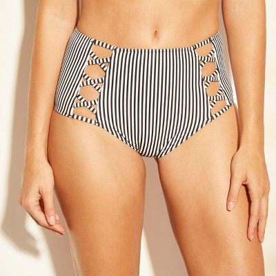 Women's Caged High Waist Bikini Bottom - Shade & Shore™ | Target