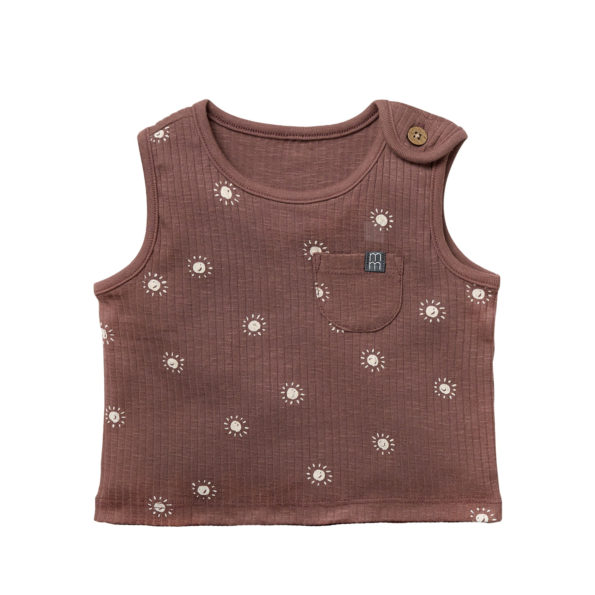 Modern Moments by Gerber Baby Neutral Organic Tank Top With Pocket, Sizes 0/3 Months - 24 Months | Walmart (US)
