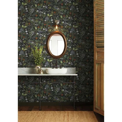 Rifle Paper Co. Juniper Forest 27' x 27" Wallpaper Roll | Birch Lane