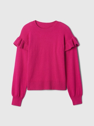 Kids CashSoft Ruffle Sweater | Gap Factory