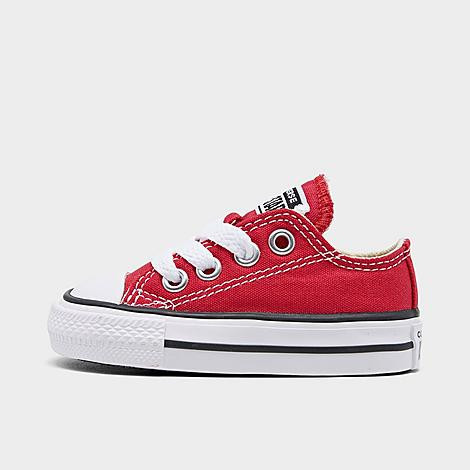 Converse Kids Toddler Chuck Taylor Low Top Casual Shoes in Red Size: 5.0 | Finish Line (US)