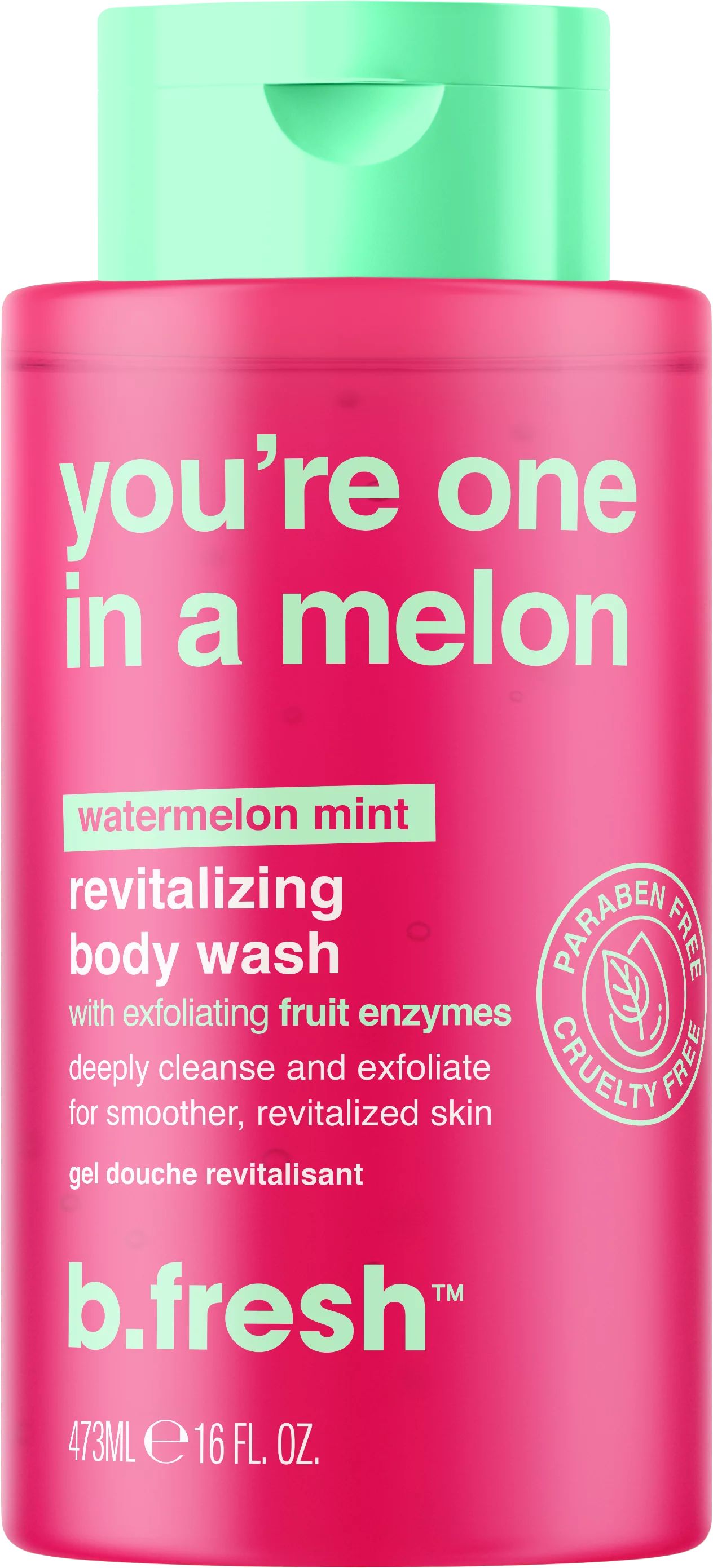 b.fresh you're one in a melon watermelon mint revitalizing body wash with exfoliating fruit enzym... | Walmart (US)