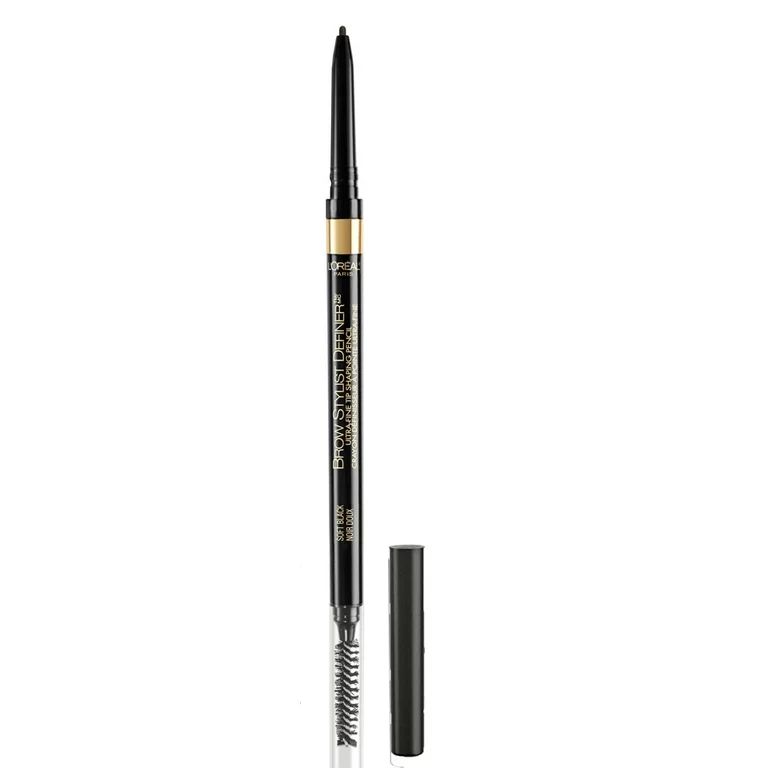 L'Oreal Paris Brow Stylist Definer Waterproof Eyebrow Mechanical Pencil, Soft Black, 0.003 oz | Walmart (US)