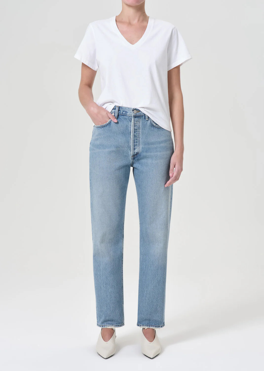 90's Pinch Waist High Rise Straight in Harmonic | AGOLDE