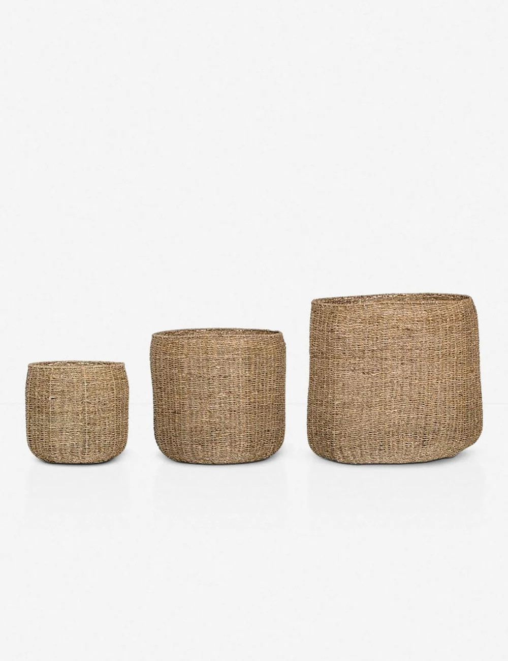 La Jolla Seagrass Baskets (Set of 3) | Lulu and Georgia 