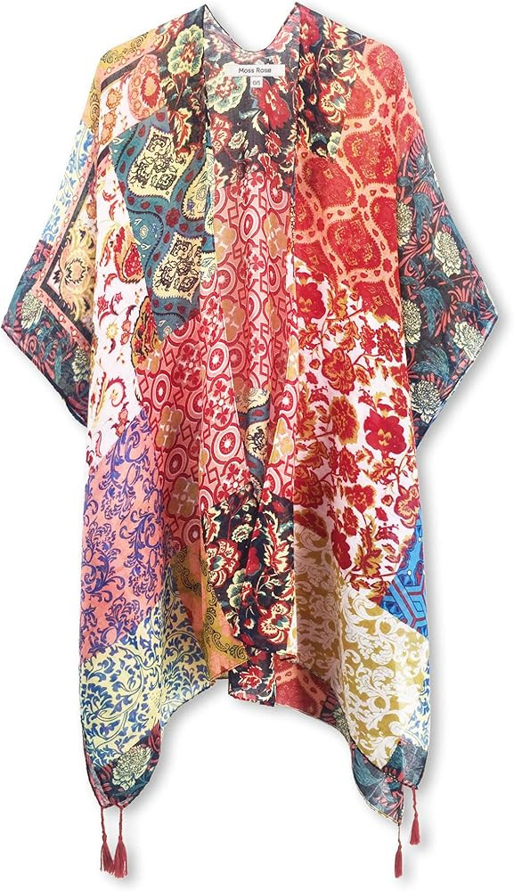 Moss Rose Women Summer Bikini Kimono Bathing Suit Cover Ups for Swimwear | Amazon (US)