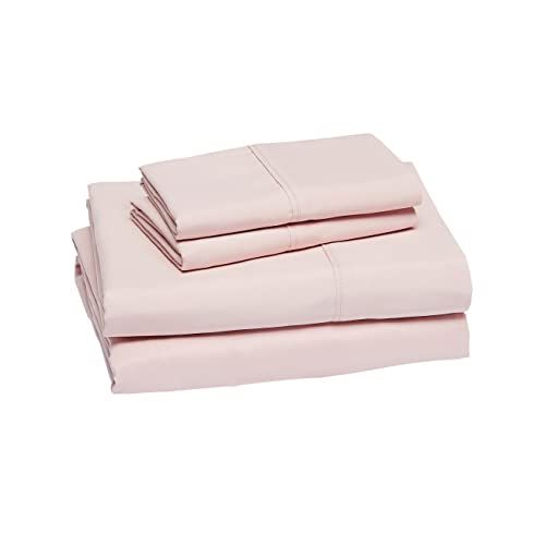 Amazon Basics Lightweight Super Soft Easy Care Microfiber Bed Sheet Set with 14” Deep Pockets - Quee | Amazon (US)