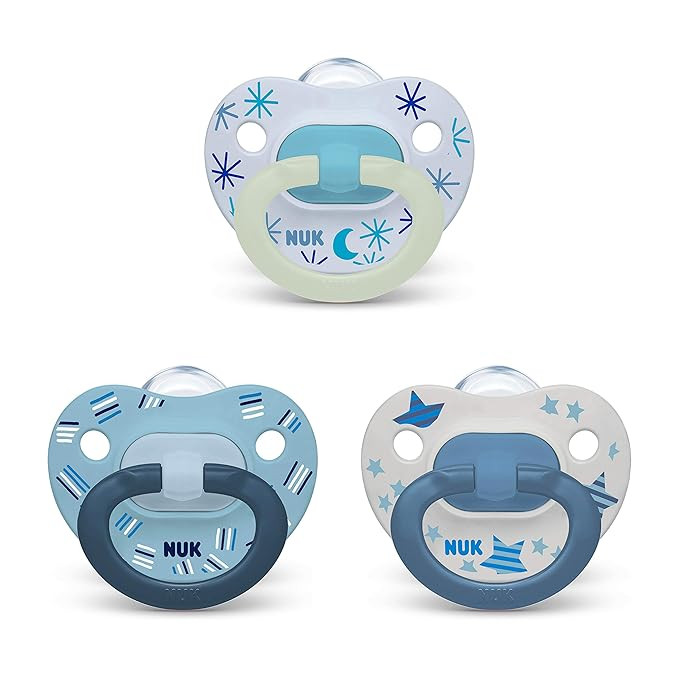 NUK Orthodontic Pacifier Value Pack, Boy, 6-18 Months, 3-Pack | Amazon (US)