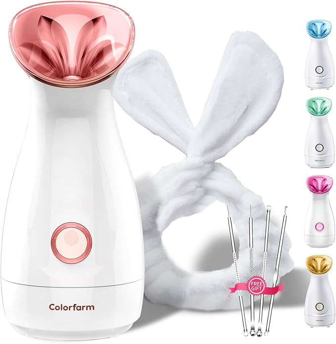 Facial Steamer Nano Ionic Hot Mist Face Steamer Home Sauna SPA Face Humidifier Atomizer for Women... | Amazon (US)