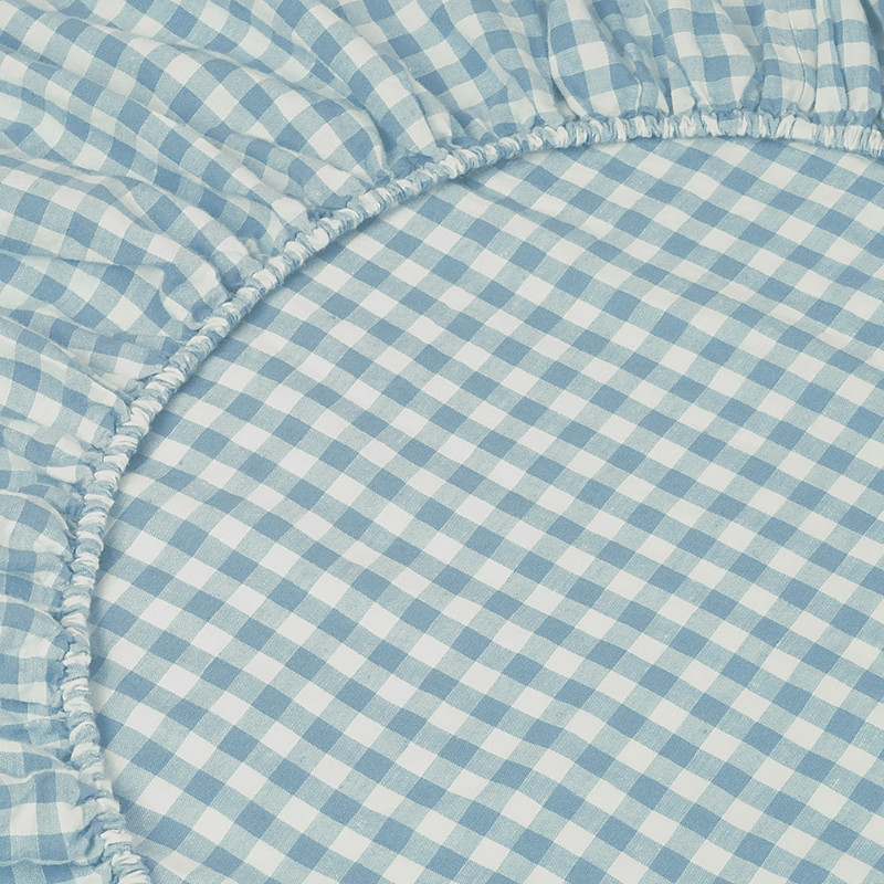 Piglet in Bed Gingham Linen Fitted Sheet, Full | Bloomingdale's (US)