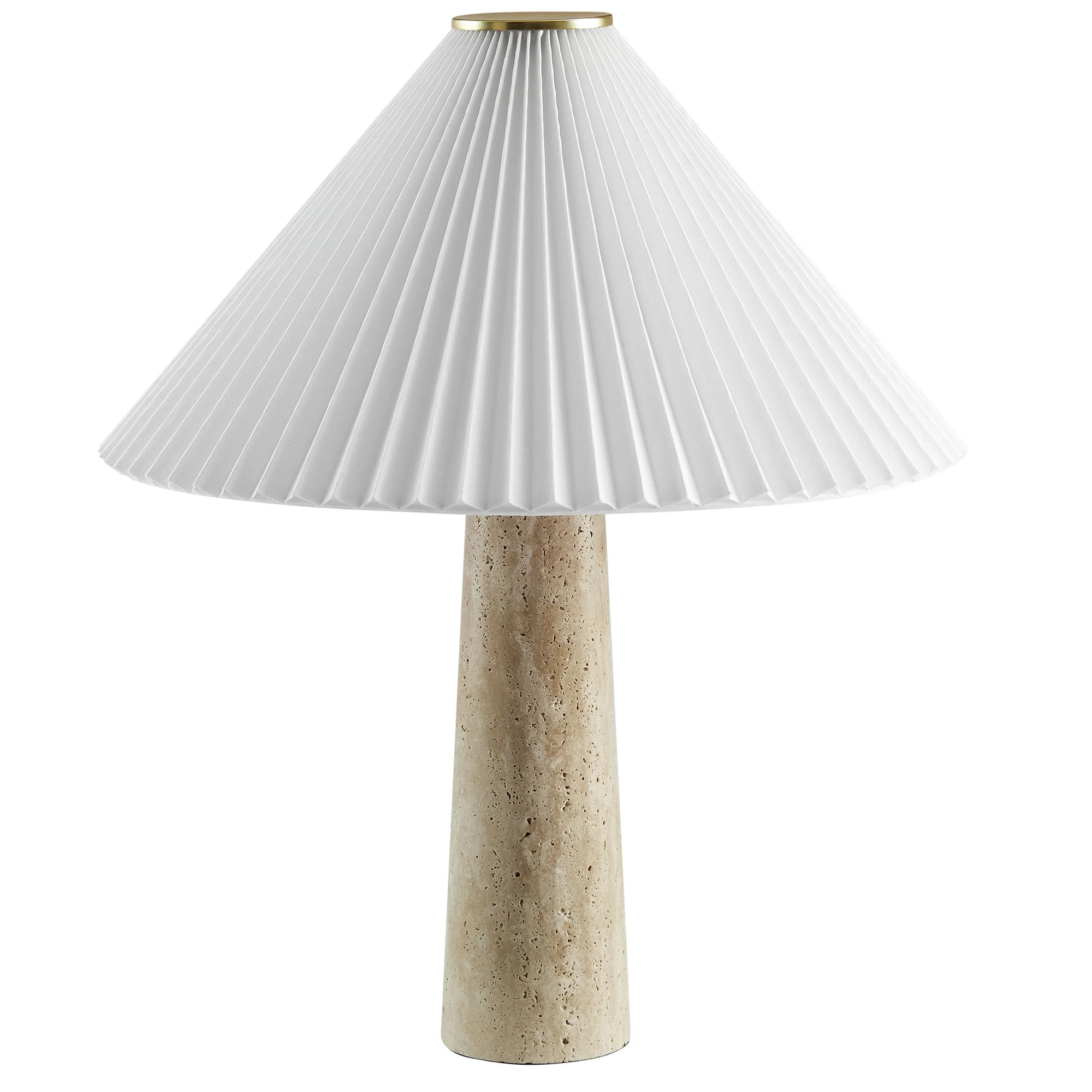 Table Lamp Light Fixture, White, Faux Stone, Living Dining Room Kitchen Cafe Bistro Hospitality R... | Walmart (US)