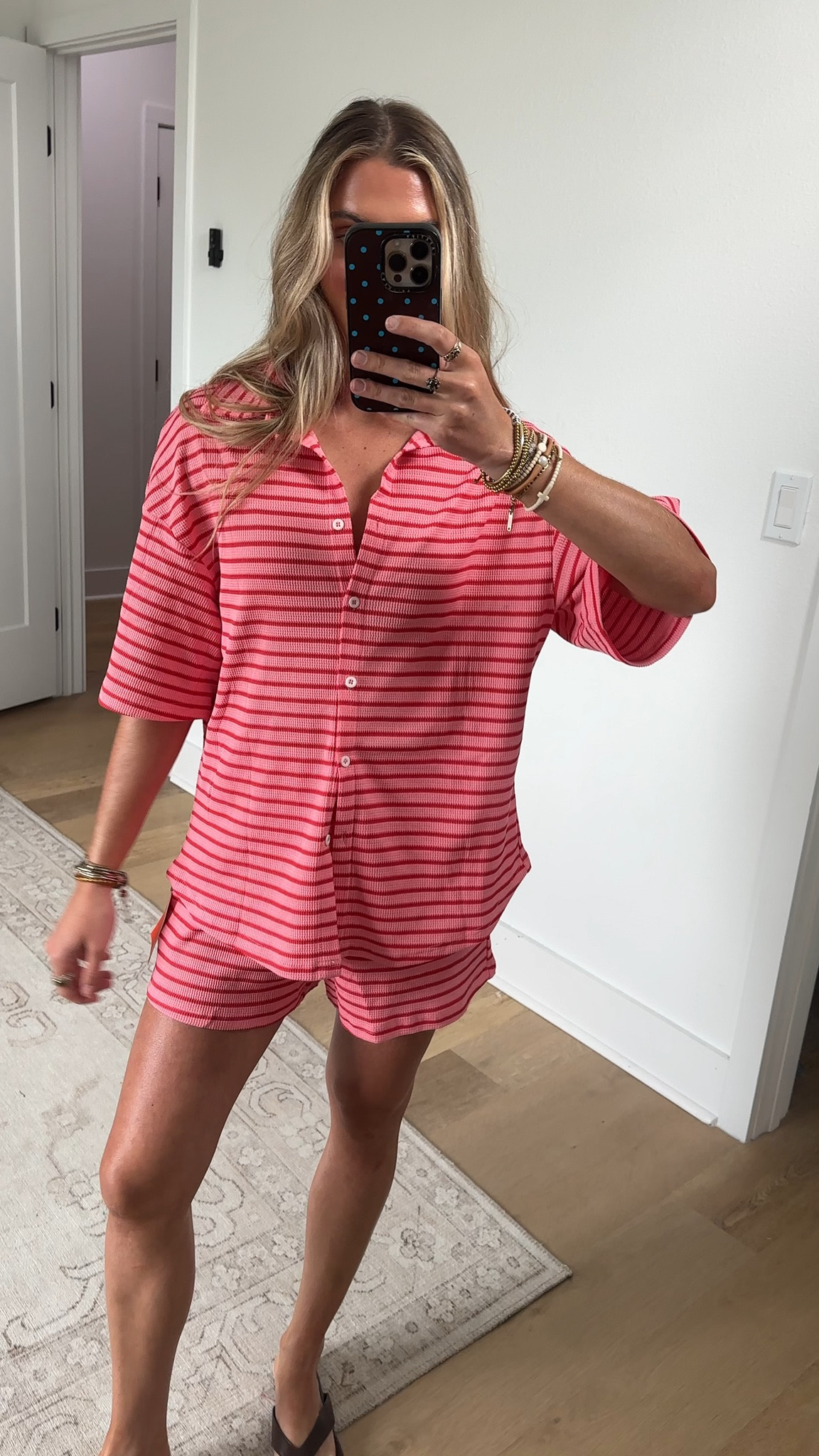 Amazon size Tankaneo Womens Striped 2 Piece Sets Short Sleeve Button Down Shirt and Shorts Waffle Knit Pajama Lounge Set Summer Outfits

#LTKSaleAlert #LTKSwim #LTKootd