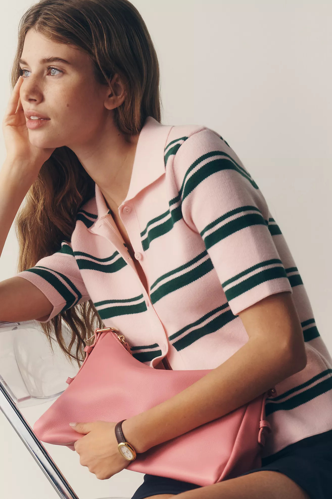 Maeve Cotton Polo Sweater | Anthropologie (US)